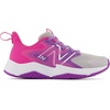 New Balance Kids’ Rave Run V2 Lace-Up Running Shoes | Road Running Shoes(Summer Fog/Mystic Purple/Hi-pink)
