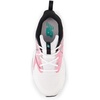 New Balance Kids’ Rave Run V2 Lace-Up Running Shoes | Road Running Shoes(White/Real Pink/Black)