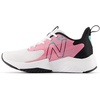 New Balance Kids’ Rave Run V2 Lace-Up Running Shoes | Road Running Shoes(White/Real Pink/Black)