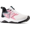 New Balance Kids’ Rave Run V2 Lace-Up Running Shoes | Road Running Shoes(White/Real Pink/Black)