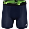 New Balance Men’s Mesh Jersey Performance Wicking No Fly Boxer Briefs Underwear (4 Pack)(Black(st)/Steel/Pigment(rg)/Black(rg))