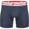 New Balance Men’s Performance Boxer Briefs, Moisture Wicking Lightweight Breathable Underwear, Tagless (6 Pack)(Team Navy/Team Red/Dark Grey/Team Royal/Dark Grey/Team Navy)