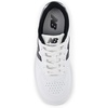 New Balance Unisex-Child Bb80 V1 Lace-up Sneaker(White/Black)