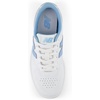 New Balance Unisex-Child Bb80 V1 Lace-up Sneaker(White/Blue Haze)