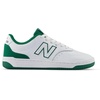 New Balance Unisex-Child Bb80 V1 Lace-up Sneaker(White/Classic Pine)