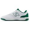New Balance Unisex-Child Bb80 V1 Lace-up Sneaker(White/Classic Pine)