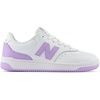 New Balance Unisex-Child Bb80 V1 Lace-up Sneaker(White/Lilac Glo)