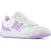 New Balance Unisex-Child Bb80 V1 Lace-up Sneaker(White/Lilac Glo)