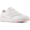 New Balance Unisex-Child Bb80 V1 Lace-up Sneaker(White/Mid Century Pink)