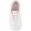 New Balance Unisex-Child Bb80 V1 Lace-up Sneaker(White/Mid Century Pink)