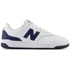 New Balance Unisex-Child Bb80 V1 Lace-up Sneaker(White/Nb Navy)