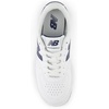 New Balance Unisex-Child Bb80 V1 Lace-up Sneaker(White/Nb Navy)
