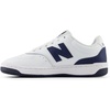 New Balance Unisex-Child Bb80 V1 Lace-up Sneaker(White/Nb Navy)