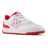 New Balance Unisex-Child Bb80 V1 Lace-up Sneaker(White/True Red)