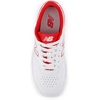 New Balance Unisex-Child Bb80 V1 Lace-up Sneaker(White/True Red)