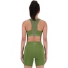 New Balance Women’s Nb Sleek Medium Support Pocket Sports Bra(Dark Olivine)