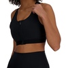 New Balance Women’s Nb Sleek Medium Support Pocket Zip Front Bra(Black)
