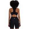 New Balance Women’s Nb Sleek Medium Support Pocket Zip Front Bra(Black)