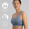 New Balance Women’s Seamless Cami Sports Bra, Adjustable Straps, Keyhole Breathability, Workout, Running Bras(Alpha Pink)