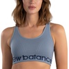 New Balance Women’s Seamless Cami Sports Bra, Adjustable Straps, Keyhole Breathability, Workout, Running Bras(Munsell White)