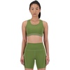 New Balance Women’s Nb Sleek Medium Support Pocket Sports Bra(Dark Olivine)