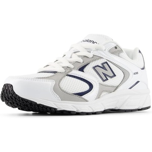New Balance Kids’ 408 V1 Lace-up | Casual Shoes(Nb 103 White/Natural Indigo)