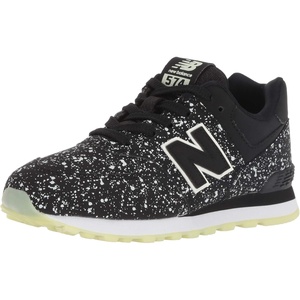 New Balance Kids’ 574 V1 Neo Sole Lace-up | Casual Shoes(Black/Glow)