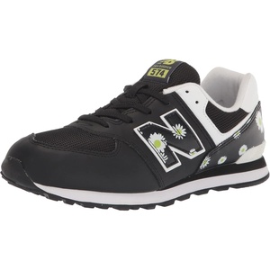 New Balance Kids’ 574 V1 Neo Sole Lace-up | Casual Shoes(Black/Lemonade)
