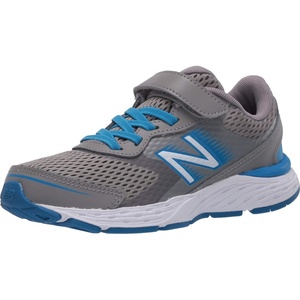New Balance Kids’ 680 V6 Hook and Loop Running Shoe(Marblehead/Vision Blue)