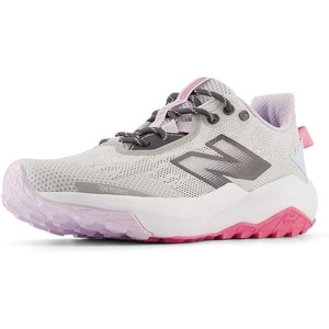New Balance Kids’ Dynasoft Nitrel V6 Lace-up Running Shoe(Grey Matter/Real Pink/Quarry Blue)