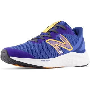 New Balance Kids Fresh Foam Arishi V4 Running Shoe (Little Kid)(Marine Blue/Hot Marigold/White)