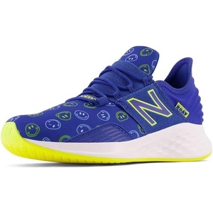 New Balance Kids’ Fresh Foam Roav V1 Lace-up Sneaker | Road Running Shoes(Team Royal/Happy Yellow)