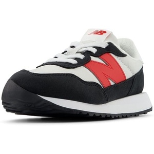 New Balance Kid’s Kids 237 Bungee Lace Sneaker | Casual Shoes(Grey Matter/True Red)