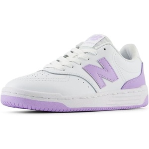 New Balance Unisex-Child Bb80 V1 Lace-up Sneaker(White/Lilac Glo)