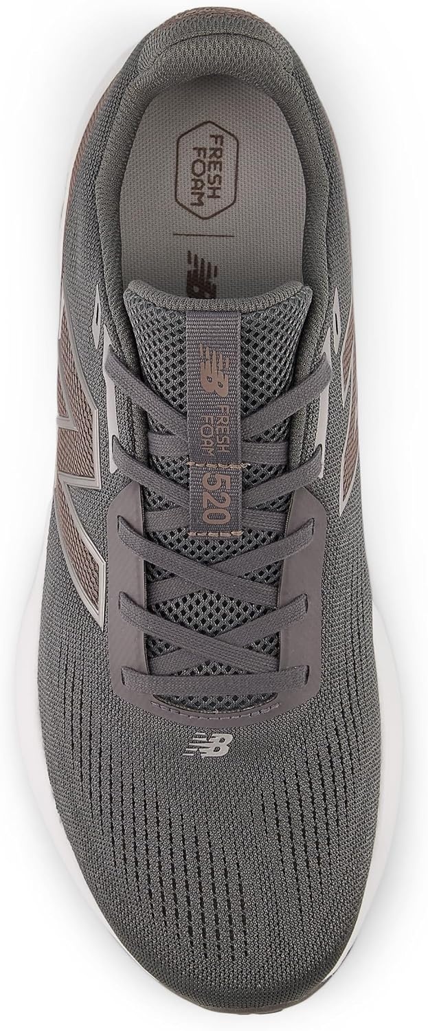 image:imageNew Balance Mens Fresh Foam 520 v9 Running ShoeCastlerockEarth ShadowUrgent Red