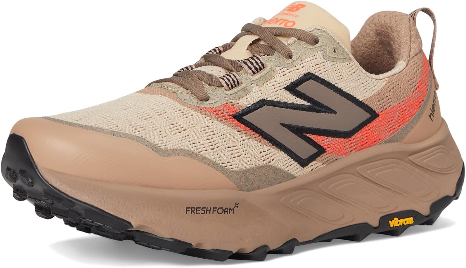 image:imageNew Balance Mens Fresh Foam X Hierro V9Desert ClayEarth ShadowUrgent Red