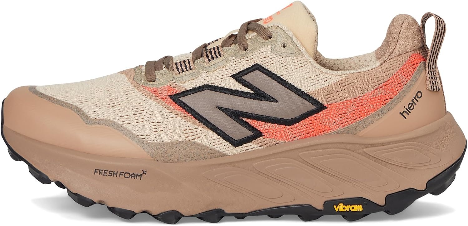 image:imageNew Balance Mens Fresh Foam X Hierro V9Desert ClayEarth ShadowUrgent Red