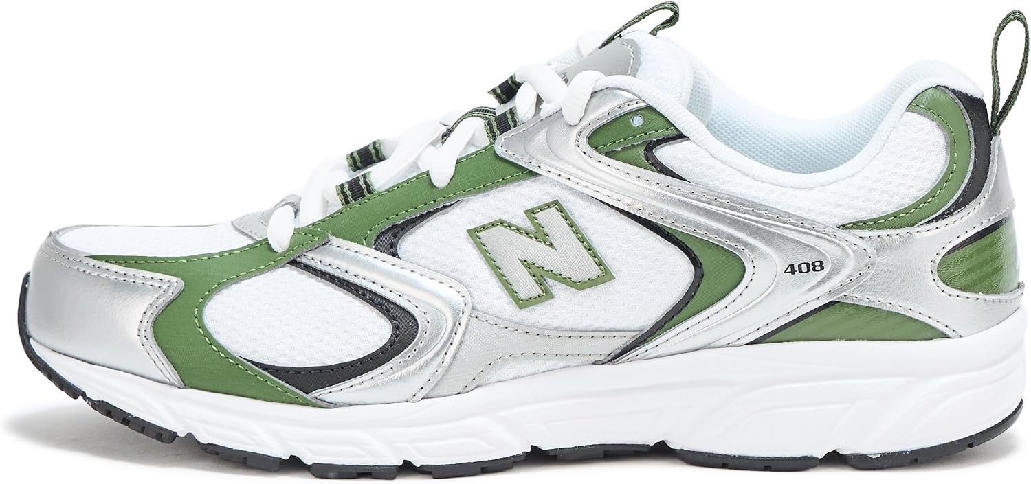 image:imageNew Balance Unisex Adult 408WhiteSilver Metallic
