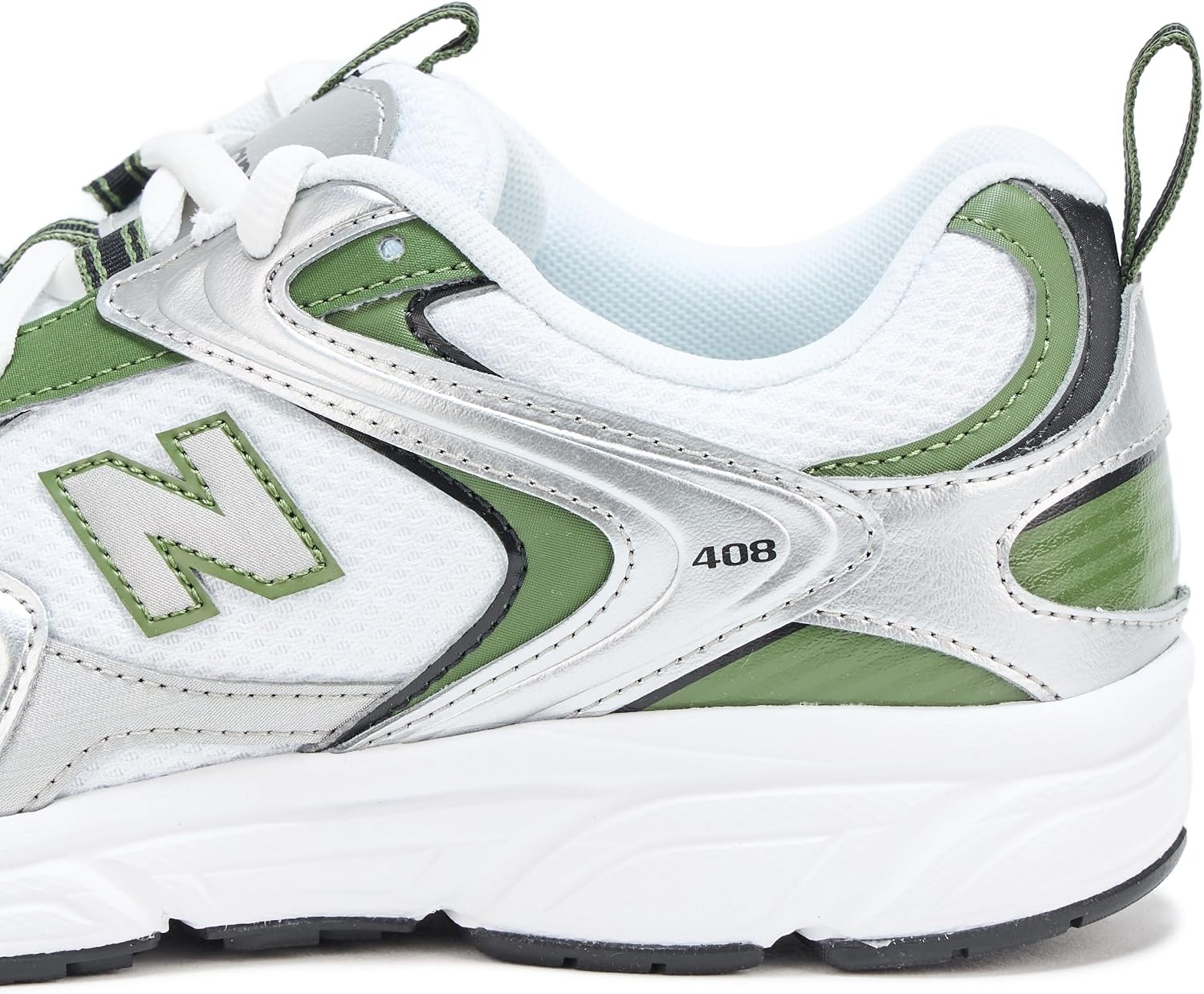 image:imageNew Balance Unisex Adult 408WhiteSilver Metallic