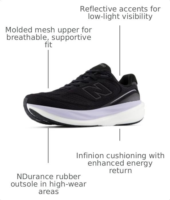 image:imageNew Balance Womens 1080 V15BlackSmoked Violet