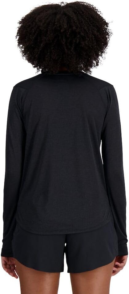 image:imageNew Balance Womens Athletics Long SleeveBlack Heather