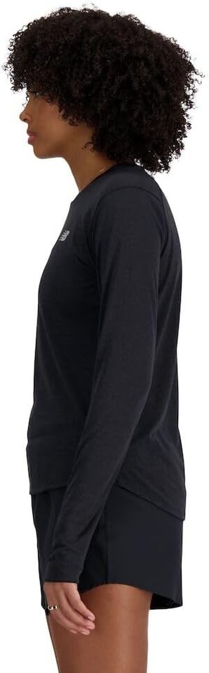 image:imageNew Balance Womens Athletics Long SleeveBlack Heather