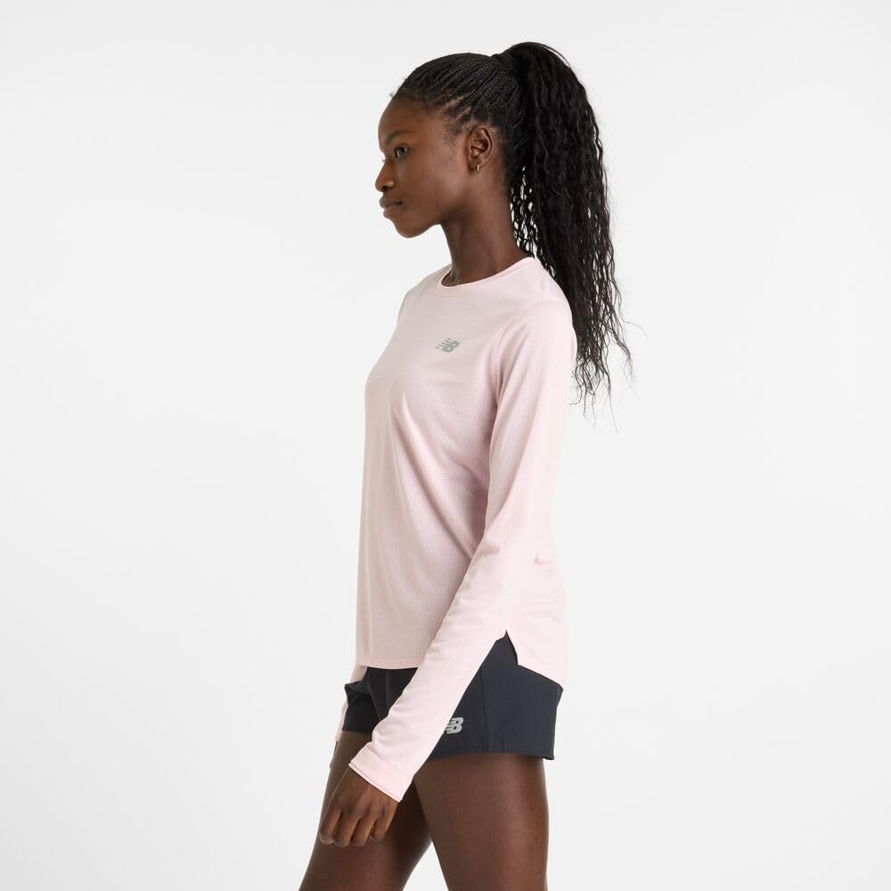 image:imageNew Balance Womens Athletics Long SleeveRose Sugar Heather
