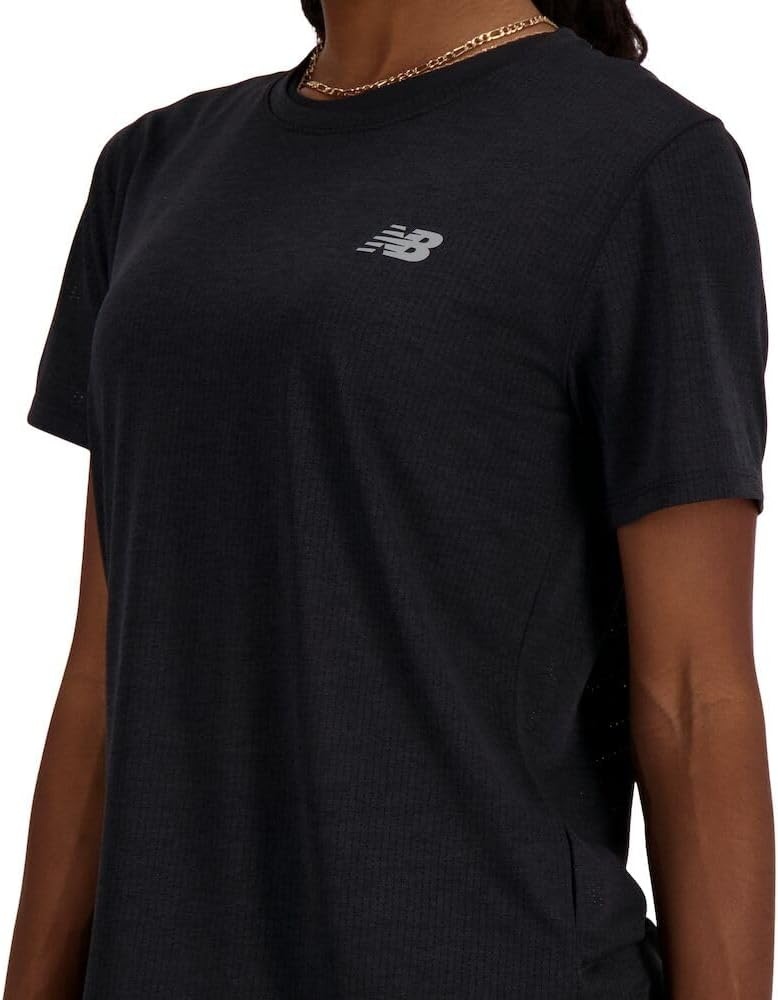 image:imageNew Balance Womens Athletics TshirtBlack Heather