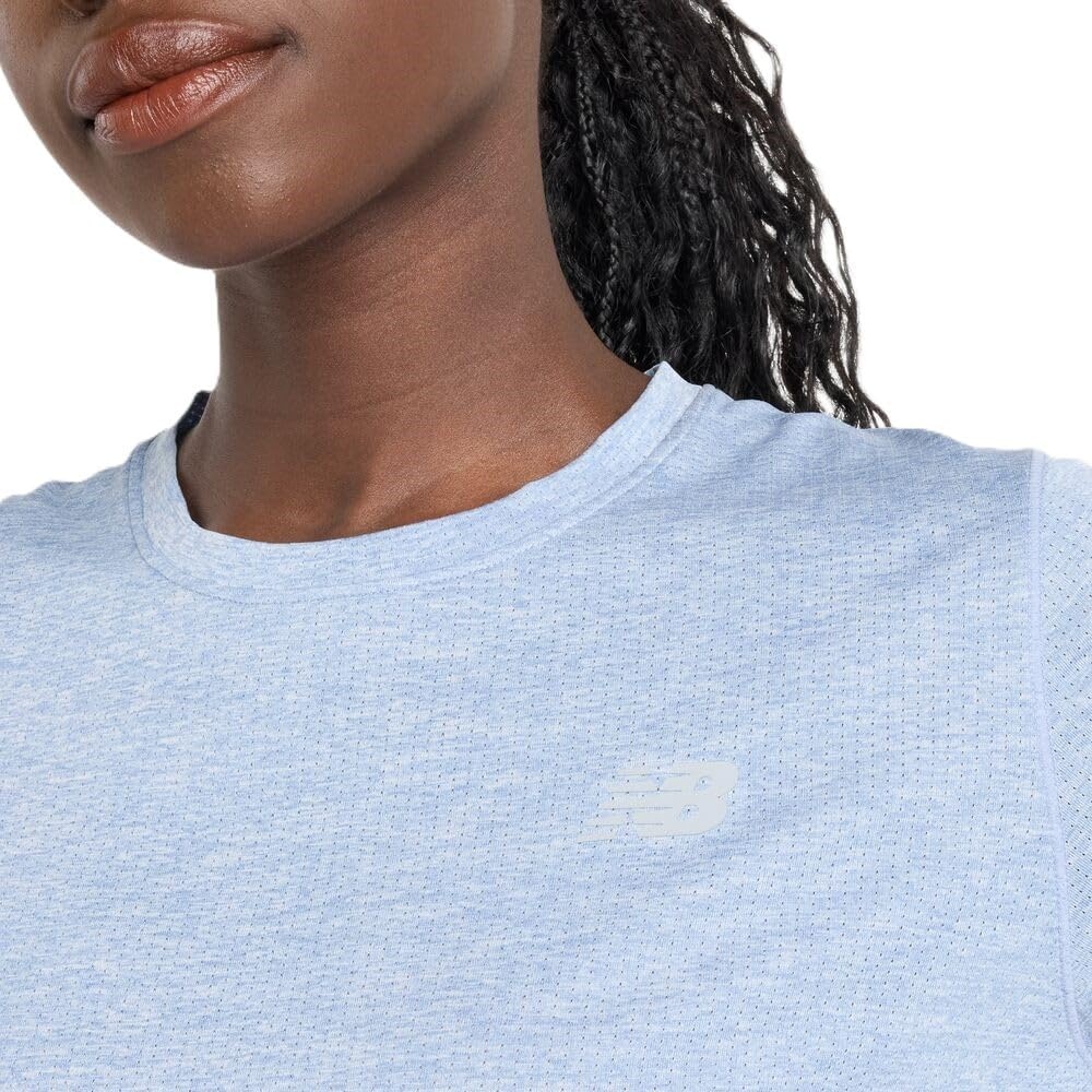 image:imageNew Balance Womens Athletics TshirtDusk Shower Heather