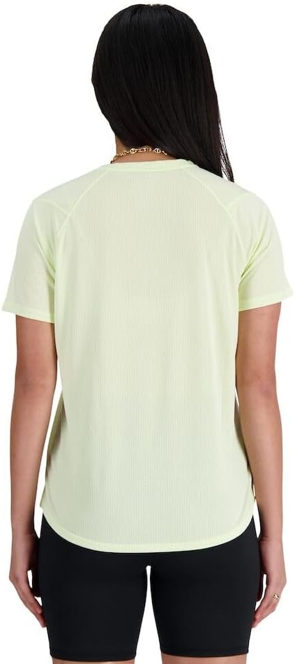 image:imageNew Balance Womens Athletics TshirtLime Light Heather