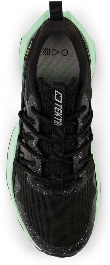 image:imageNew Balance Womens Dynasoft Tektrel V1 Trail Running ShoesBlackLab GreenSilver Metallic