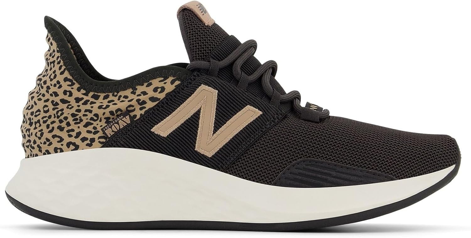 image:imageNew Balance Womens Fresh Foam Roav Running ShoeBlack CementFlat TaupeSea Salt