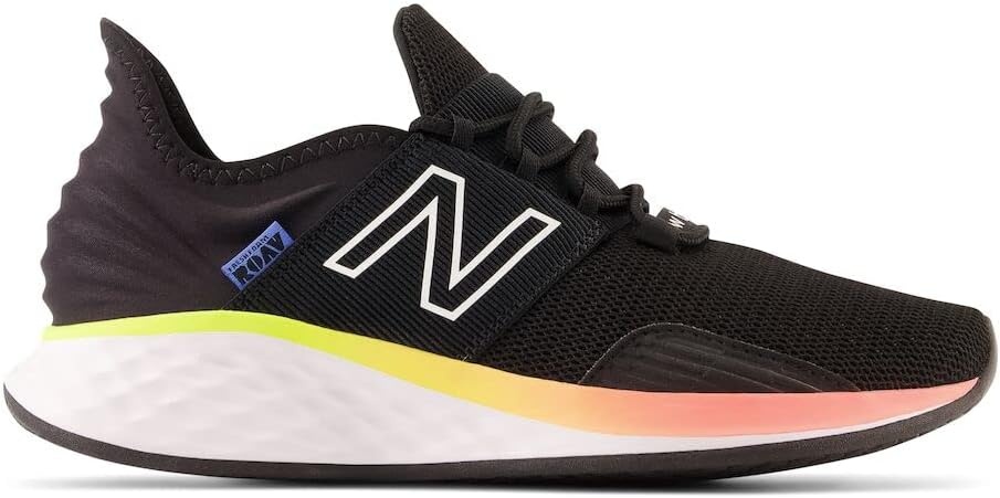 image:imageNew Balance Womens Fresh Foam Roav Running ShoeBlackWhiteBright Lapis