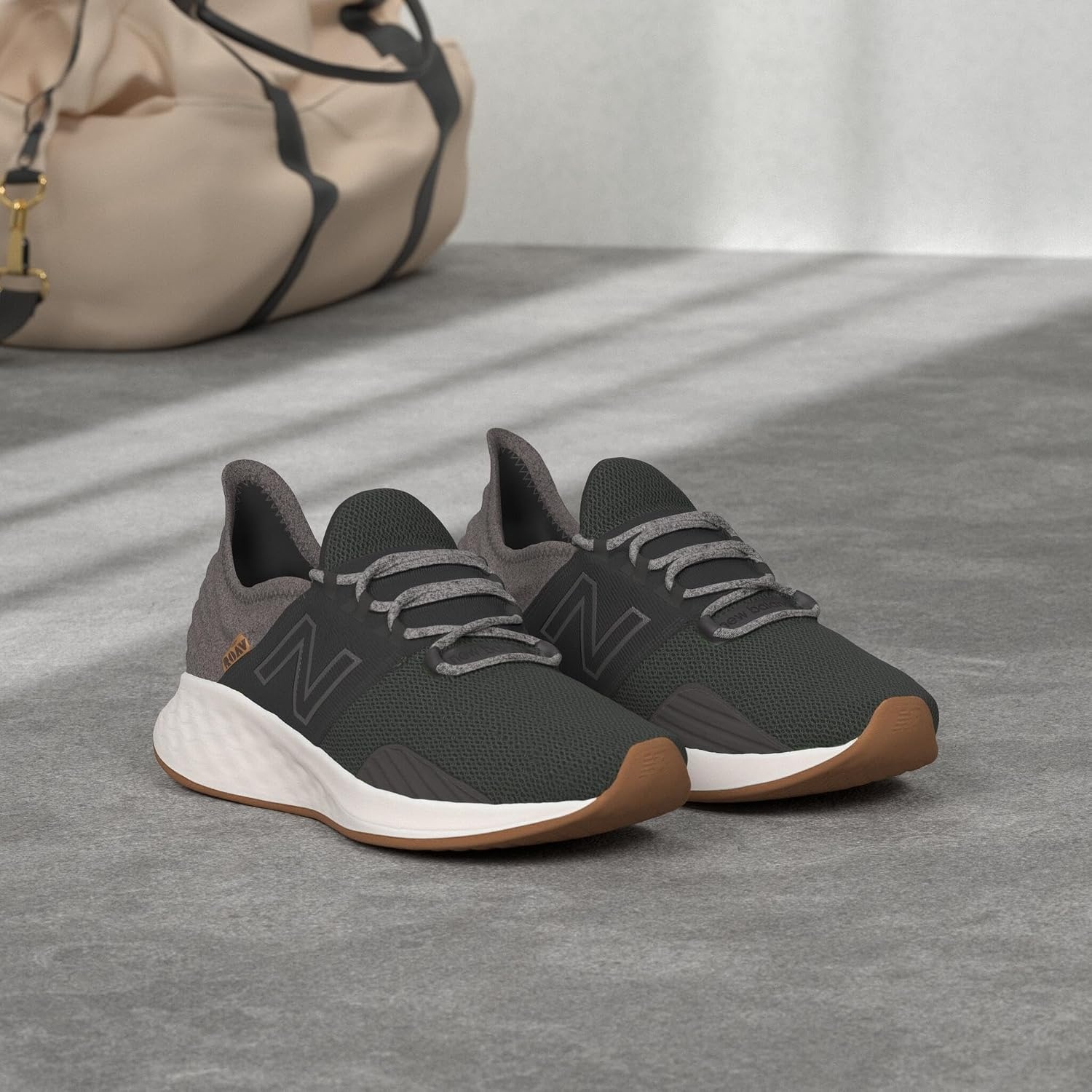 image:imageNew Balance Womens Fresh Foam Roav Running ShoeBlacktopGum